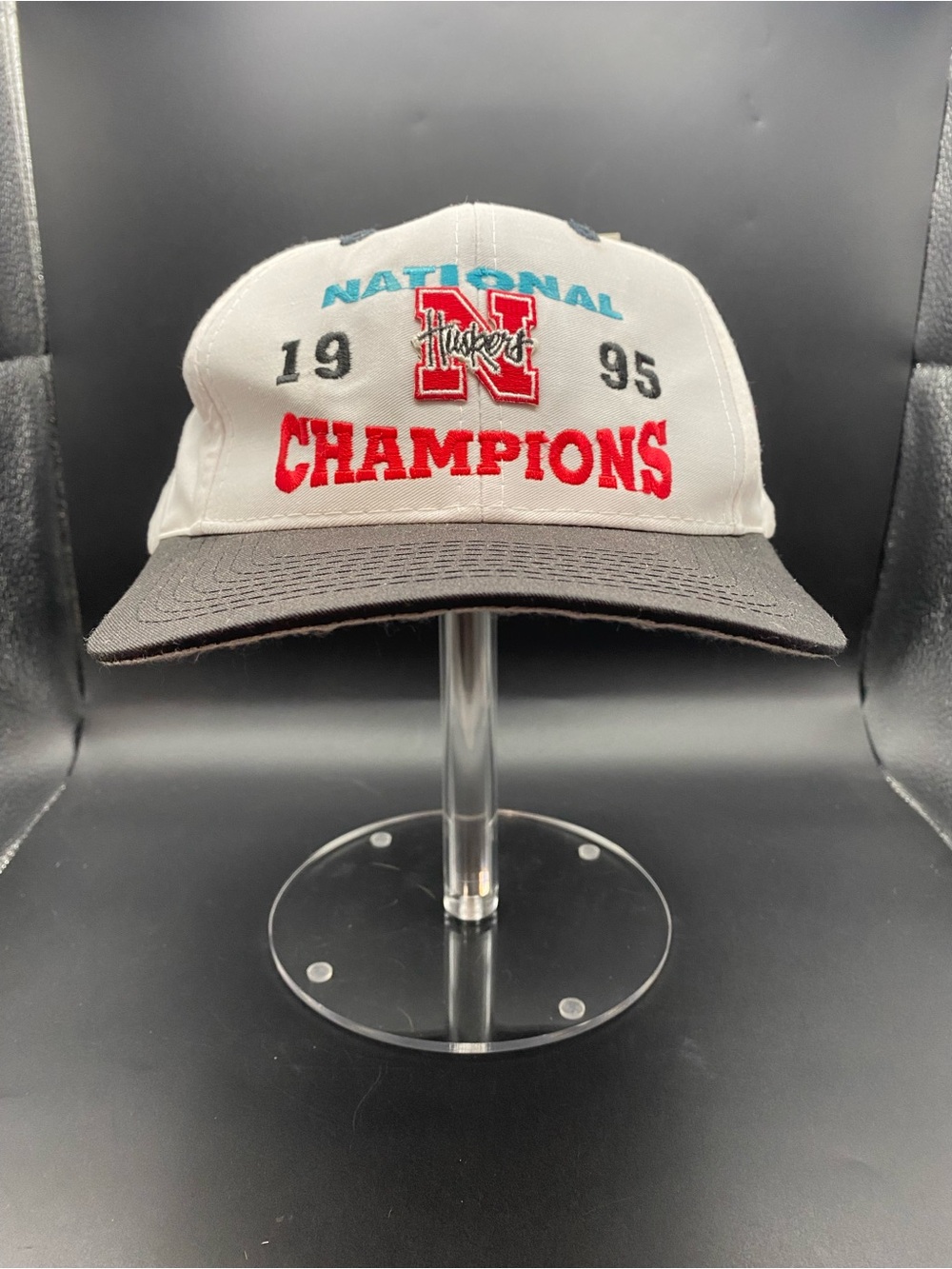 Vintage 1995 Nebraska Huskers National Champions Hat Cap SnapBack Logo 7